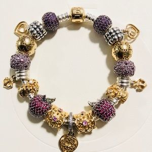 Authentic Pandora Bracelet with 17 charms